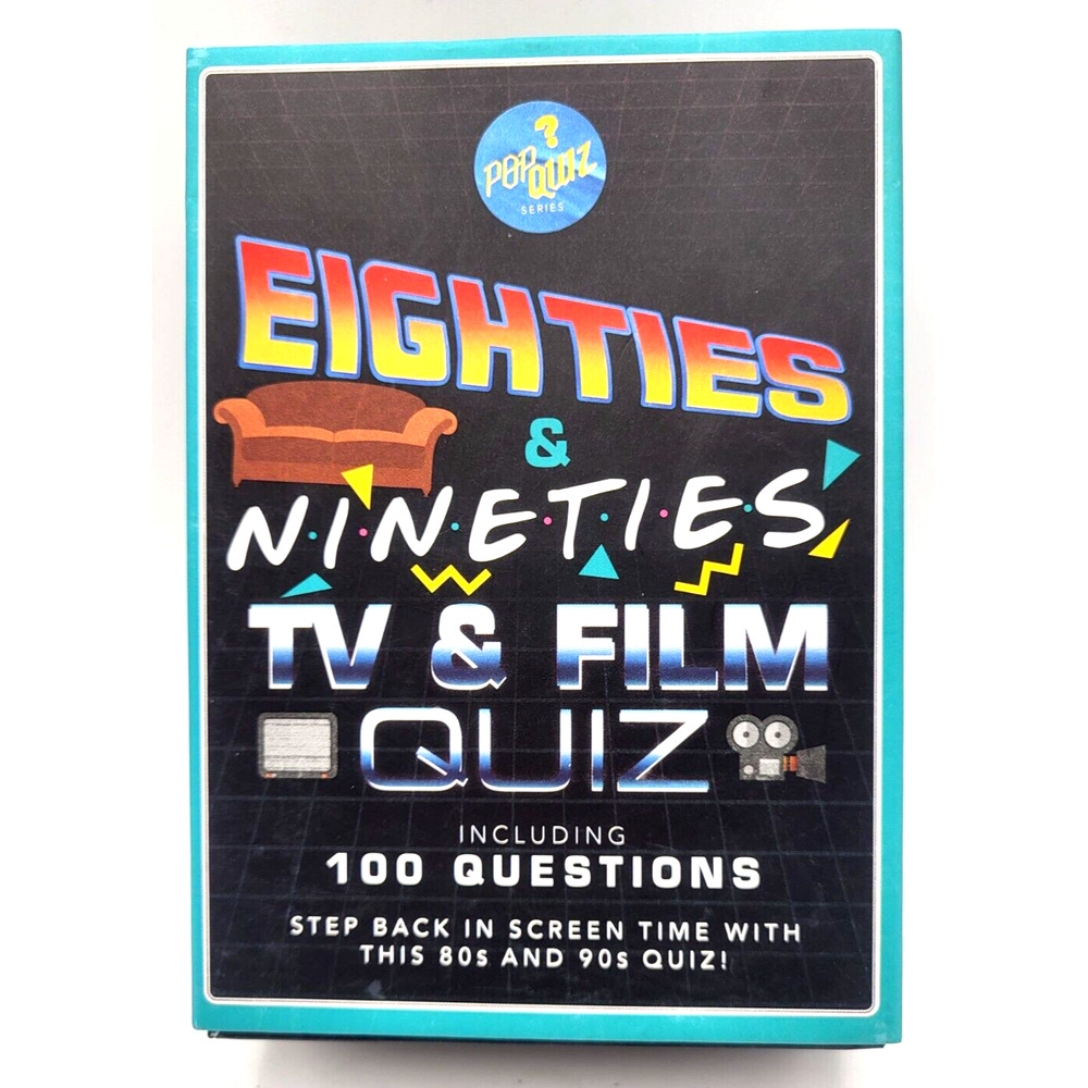 Pop Quiz Eighties Nineties TV & Film Quiz Game 80s 90s NEW